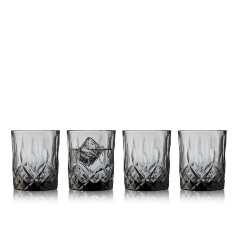 SET ČAŠA ZA WHISKY SORRENTO 32CL 4/1 SMOKE F&H