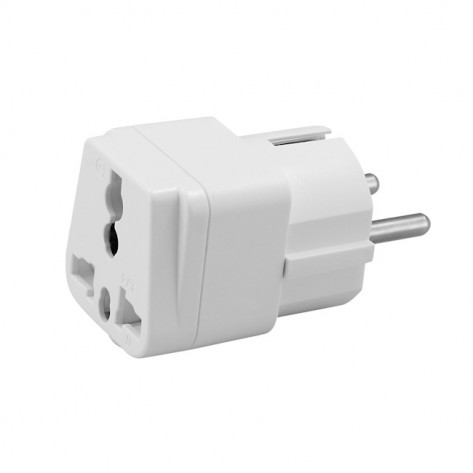 UNIVERZALNI PUTNI ADAPTER 10A BIJELI COM